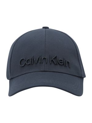 Šiltovka s výšivkou Calvin Klein sivá