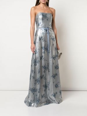 Večerní šaty s flitry Marchesa Notte Bridesmaids modré