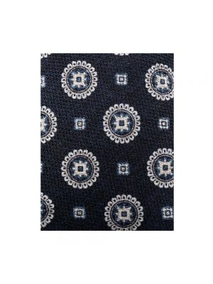 Corbata de seda con estampado Tagliatore azul