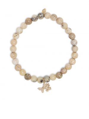 Bracelet avec perles Sydney Evan jaune