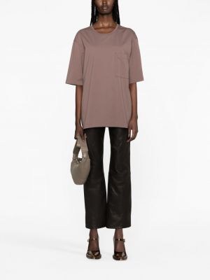 Tricou din bumbac oversize Lemaire roz