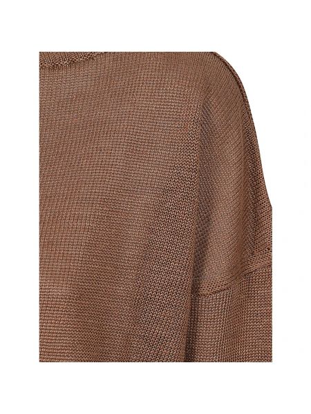 Suéter de lino Max Mara Weekend marrón