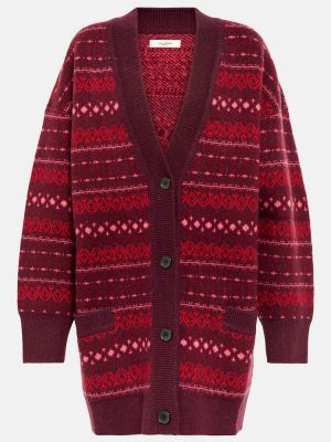 Cardigan en laine à imprimé à motif étoile Marant étoile