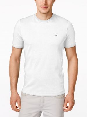 Белая футболка с круглым вырезом Michael Kors