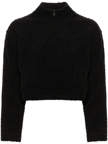 Fleece kort sweatshirt Calvin Klein sort