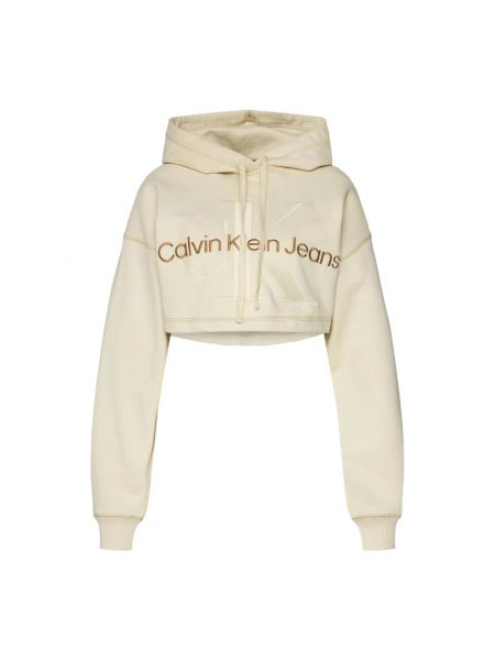 Hoodie Calvin Klein Jeans beige