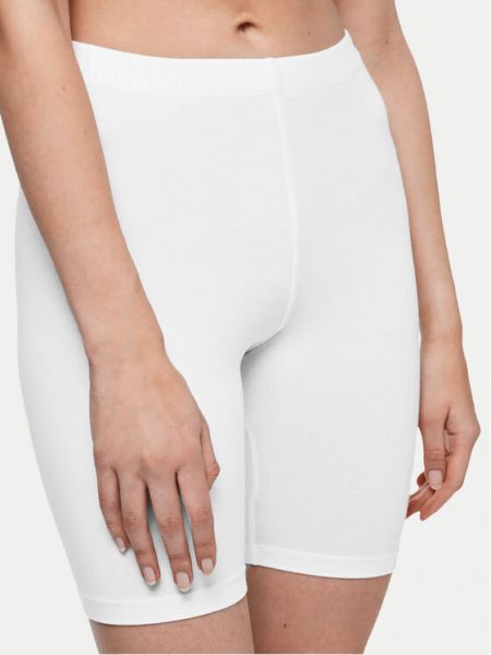 Pantaloncini sportivi Pieces bianco