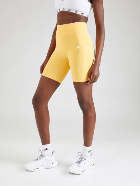 Αθλητικό παντελόνι Adidas Performance κίτρινο