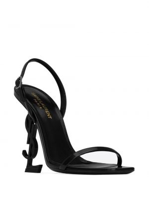Kožené sandály Saint Laurent černé
