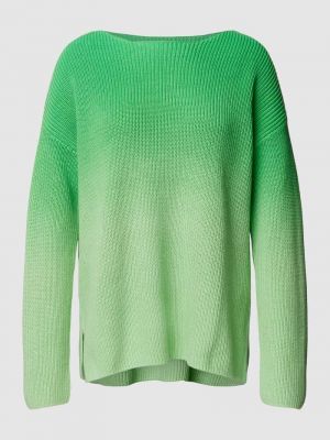 Dzianinowy sweter relaxed fit oversize Marc O'polo zielony