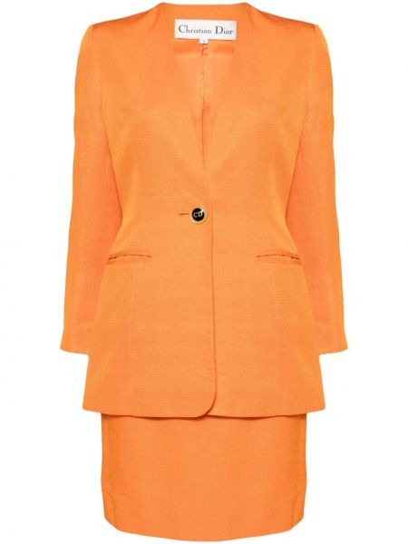 Sukně Christian Dior Pre-owned oranžové