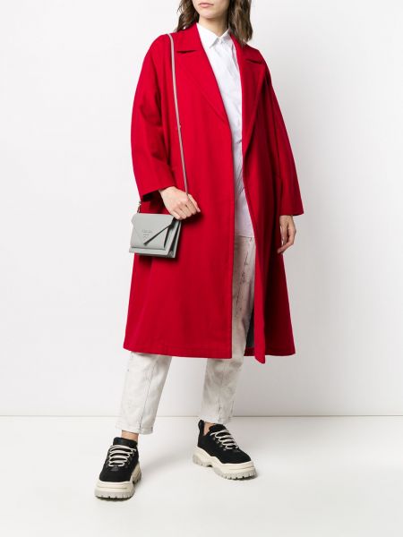 Płaszcz oversize Yohji Yamamoto Pre-owned czerwony