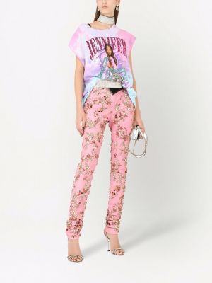T-krekls Dolce & Gabbana rozā