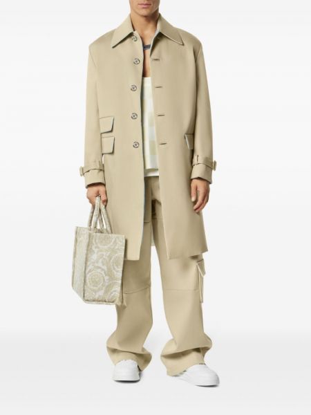 Mantel aus baumwoll Versace beige