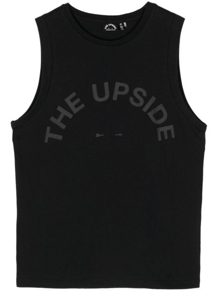 Marškinėliai be rankovių The Upside juoda