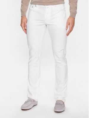 Белые джинсы скинни слим Jacob Cohen