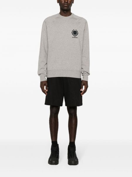 Sweatshirt mit stickerei aus baumwoll Givenchy grau