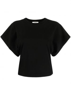 Βαμβακερή μπλούζα Agolde μαύρο