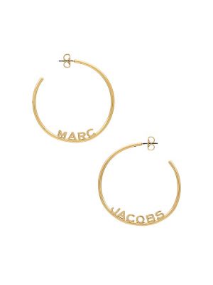 Boucles d'oreilles oversize à boucle à boucle Marc Jacobs doré