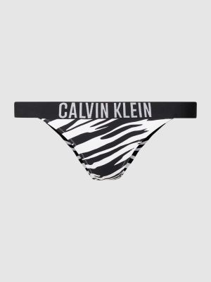 Bikini z nadrukiem Calvin Klein Underwear czarny