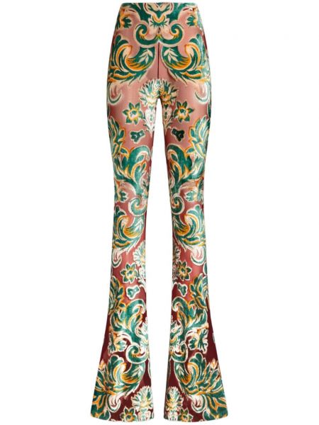 Pantaloni de catifea din jacard Etro