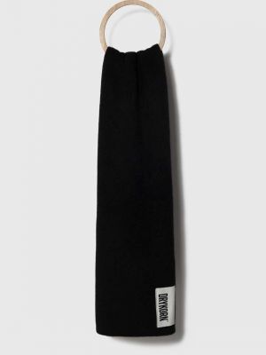 Однотонный шерстяной шарф Drykorn черный