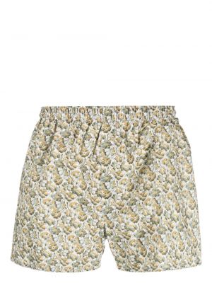 Pantaloni scurți cu model floral cu imagine Sunspel