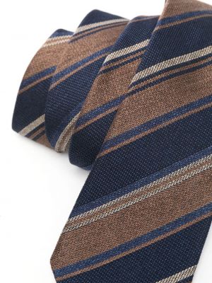 Jacquard krawatte Kiton blau