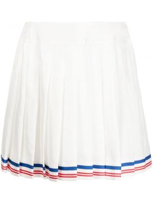 Plisované pruhované sukně Casablanca bílé