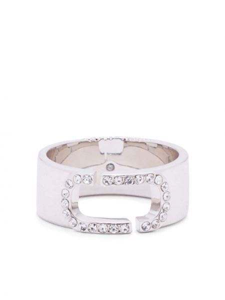 Křišťálový prsten Marc Jacobs stříbrný