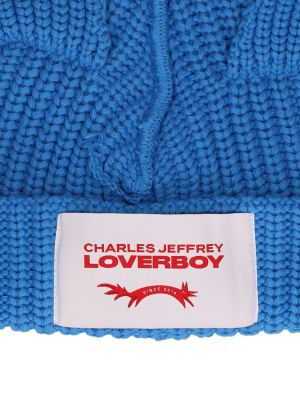 Chunky čepice Charles Jeffrey Loverboy modrý