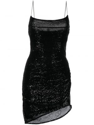 Koktejlové šaty s flitry Gauge81 černé