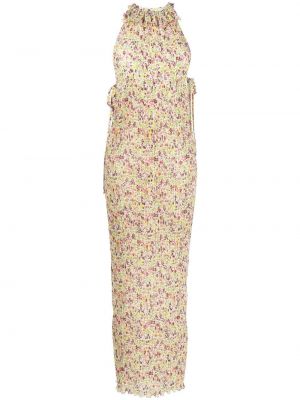 Plissert floral dress Philosophy Di Lorenzo Serafini hvit