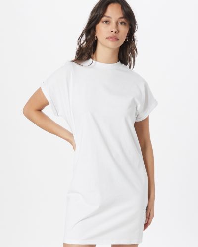 Tričkové šaty Urban Classics biela