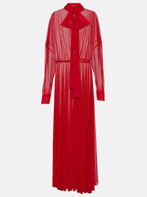 Μάξι φόρεμα από σιφόν Norma Kamali κόκκινο