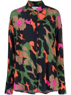 Košile s potiskem s abstraktním vzorem Essentiel Antwerp růžová