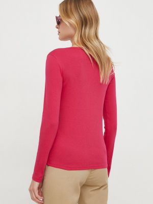 Tricou cu mânecă lungă din bumbac United Colors Of Benetton roz