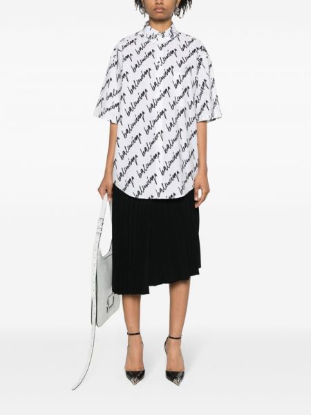 Hemd aus baumwoll mit print Balenciaga