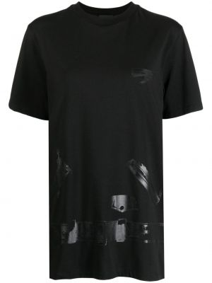 T-shirt con stampa We11done nero