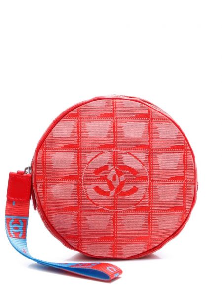 Пътна чанта Chanel Pre-owned червено