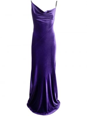 Maksi suknelė satininis Philosophy Di Lorenzo Serafini violetinė