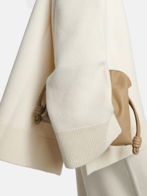Sweter z kaszmiru oversize Loewe biały