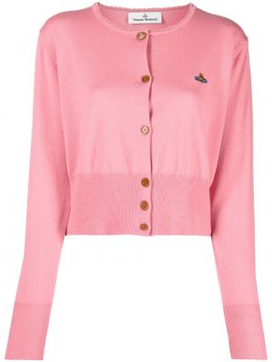 Cardigan di lana Vivienne Westwood rosa