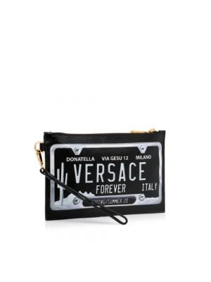 Cartera de cuero Versace Pre-owned negro