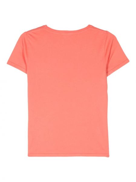 Bavlněné tričko s potiskem Mother oranžové