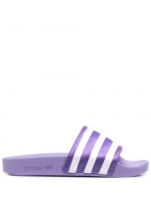 Шлепанцы для бассейна с принтом Adidas, фиолетовые