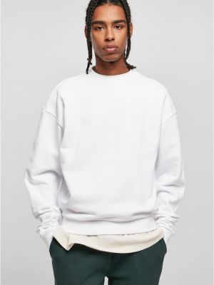 Sweter Urban Classics Plus Size biały