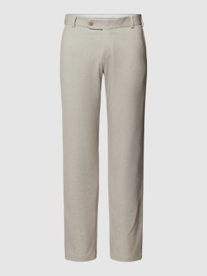 Spodnie slim fit Atelier Torino beżowe