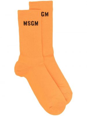 Ponožky Msgm, oranžová