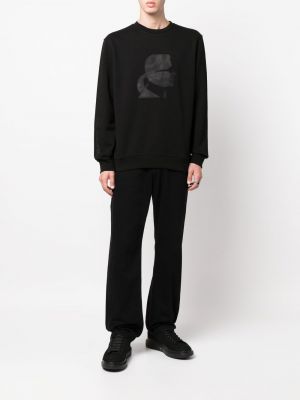 Sweatshirt mit rundhalsausschnitt Karl Lagerfeld schwarz